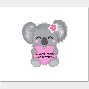 Cute koala gift koalities Posters and Art